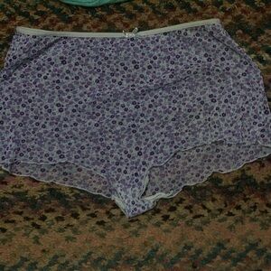 Floral Purple Women's Sleep Shorts